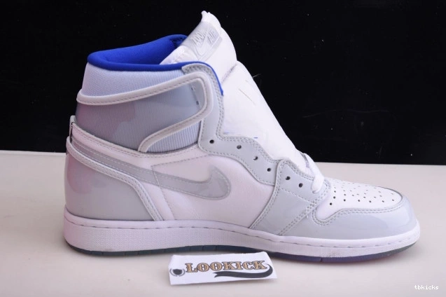 Cheap TB Air Zoom Jordan CK6637-104 Racer Retro 1 High White Blue 0825